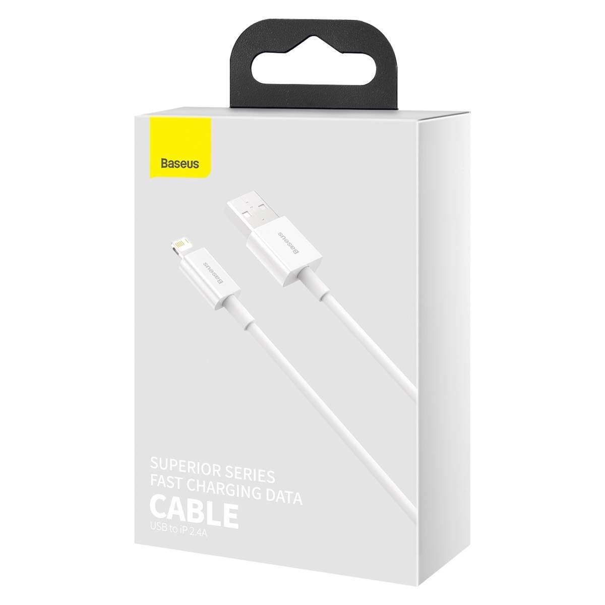 BASEUS Кабел USB-A - Lightning, 1.5м, 2.4A, Superior, CALYS-B02 /бял/ - Image 2