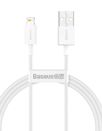 BASEUS Кабел USB-A - Lightning, 2м, 2.4A, Superior, CALYS-C02 /бял/