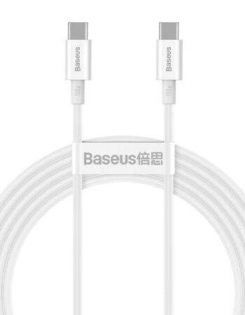 BASEUS Кабел Type-C - Type-C, 2м, 100W, Superior S, CATYS-C02 /бял/