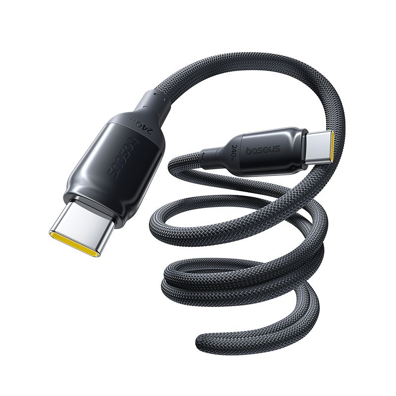 BASEUS Кабел Type-C - Type-C, 1м, 240W, PicoGo II /черен/ - E0423300 - Image 3