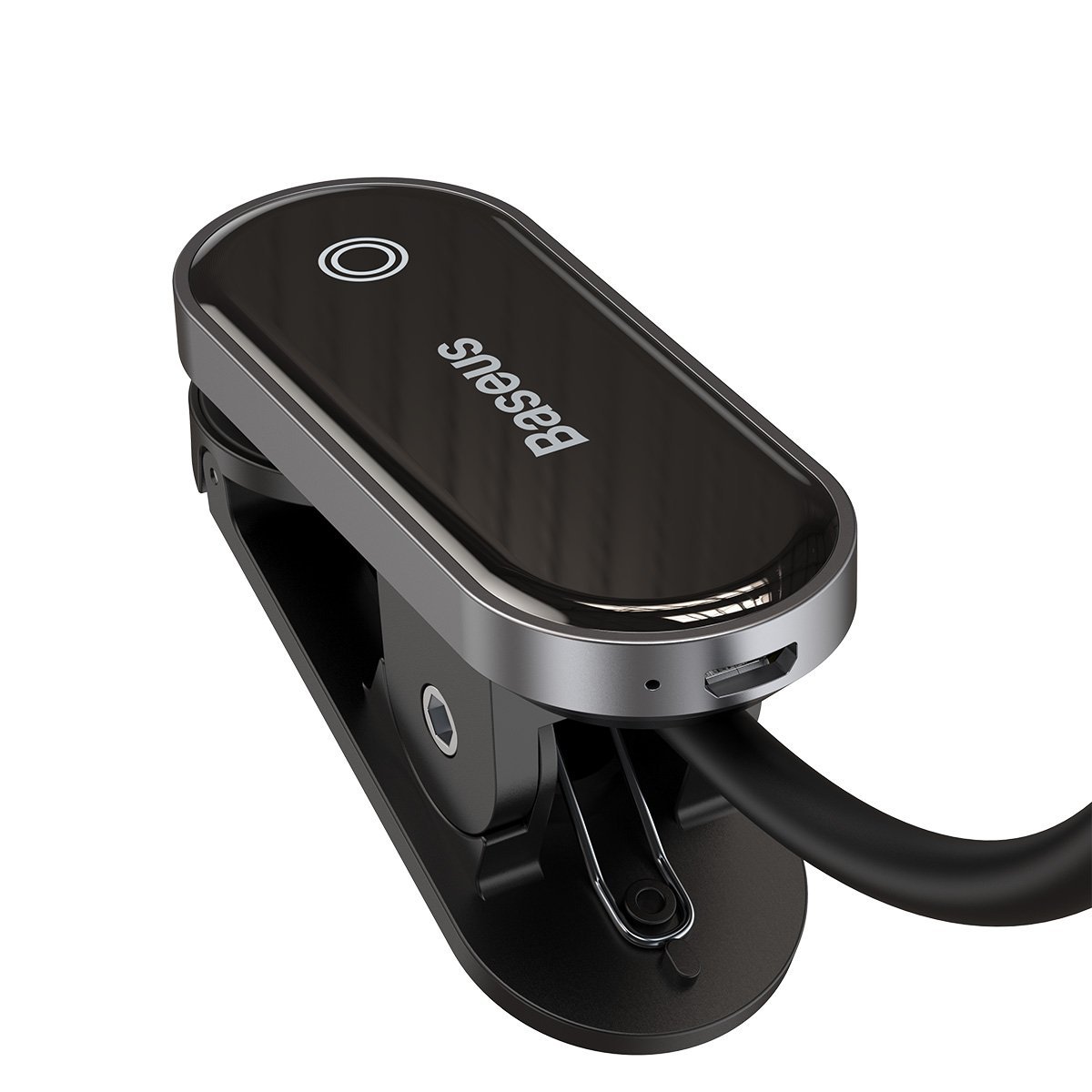 BASEUS LED Лампа за четене, с щипка за захващане, DGRAD-0G /сива/