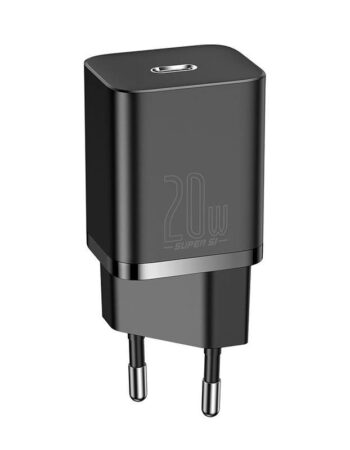 BASEUS 220V 20W, USB-C, Super Si, черен - CCSUP-B01