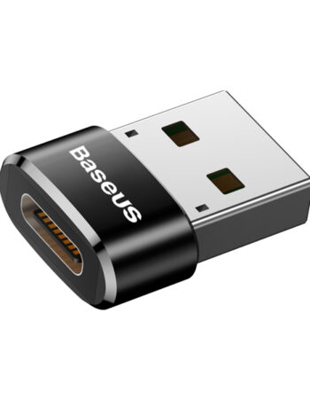 BASEUS Преходник/адаптер USB-A - USB-C, 5A, Mini /черен/ - CAAOTG-01