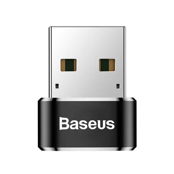 BASEUS Преходник/адаптер USB-A - USB-C, 5A, Mini /черен/ - CAAOTG-01
