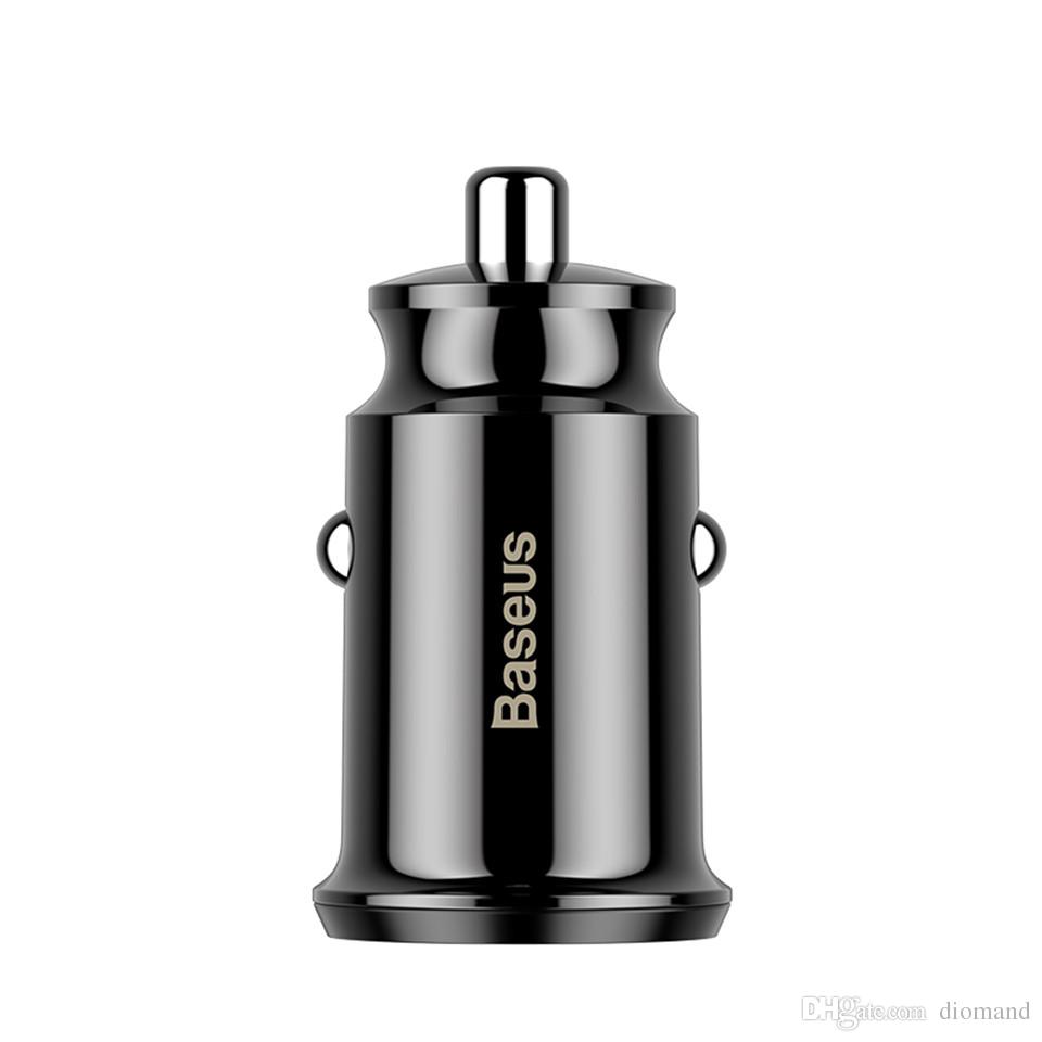BASEUS 12V 15.5W, 2xUSB-A, Grain Car, черен - CCALL-ML01 - Image 6