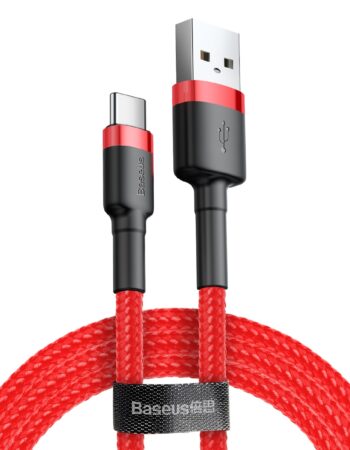 BASEUS Кабел USB-A - Type-C, 0.5м, 3A, CAFULE, CATKLF-A09 /червен/