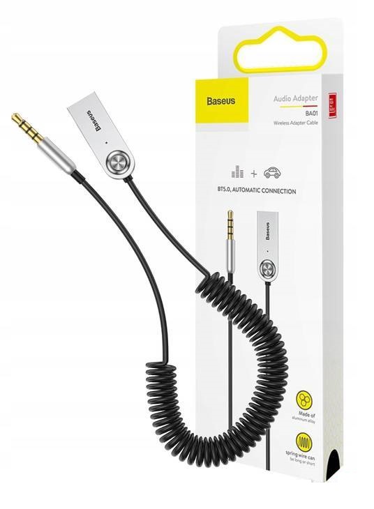 BASEUS Преходник AUX - Bluetooth, 3.5 m, CABA01-01 /черен/ - Image 2