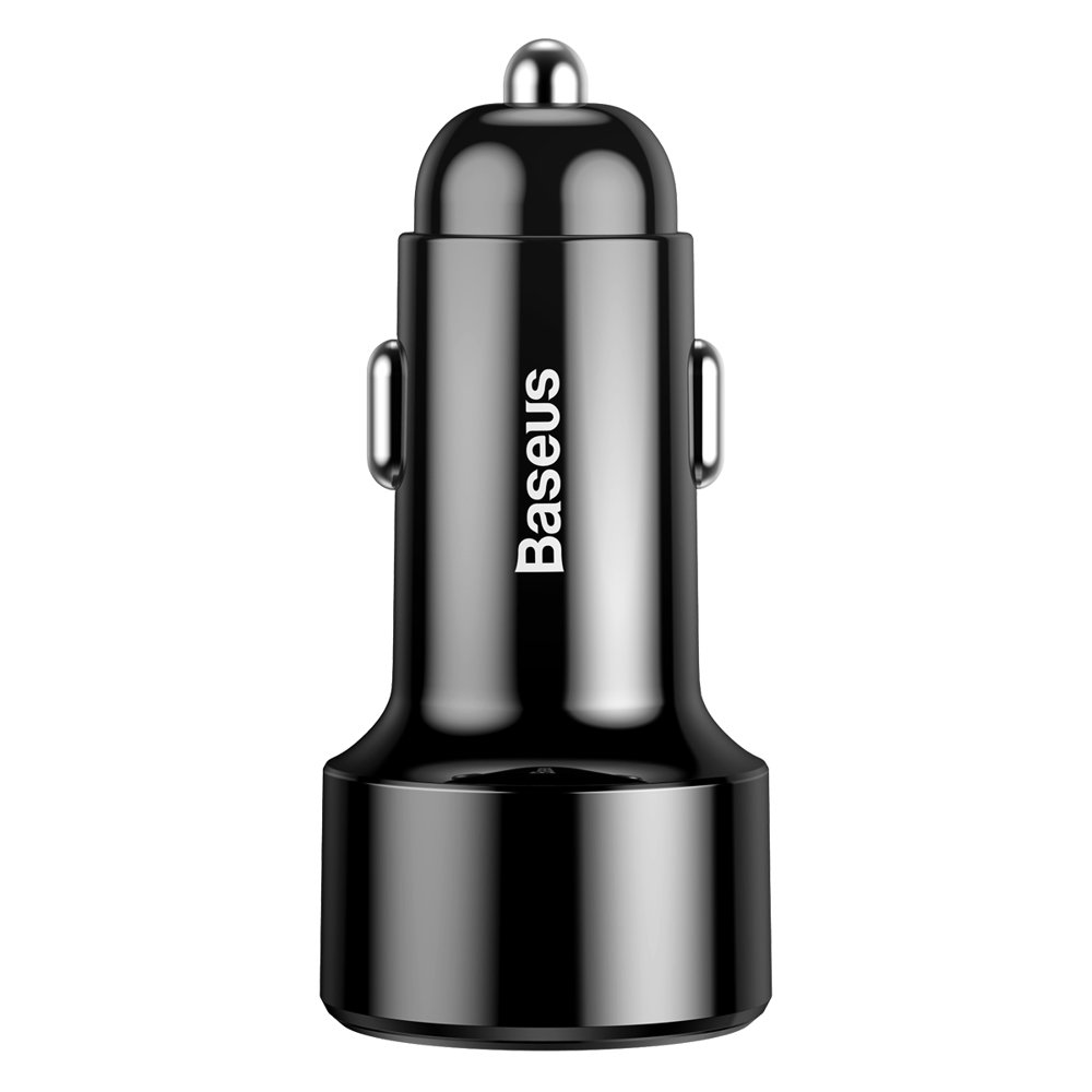 BASEUS 12V 45W, USB-A + USB-C, Magic LED, черен - CCMLC20C-01 - Image 3