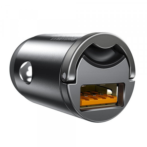 BASEUS 12V 30W, USB-A, Tiny Star Mini, сив - VCHX-A0G - Image 5