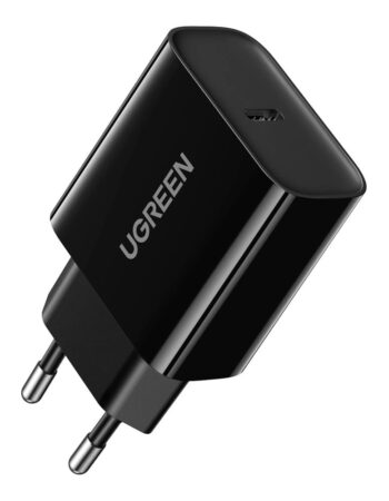 UGREEN 220V 20W, 1C /черен/ - CD137 / 10191