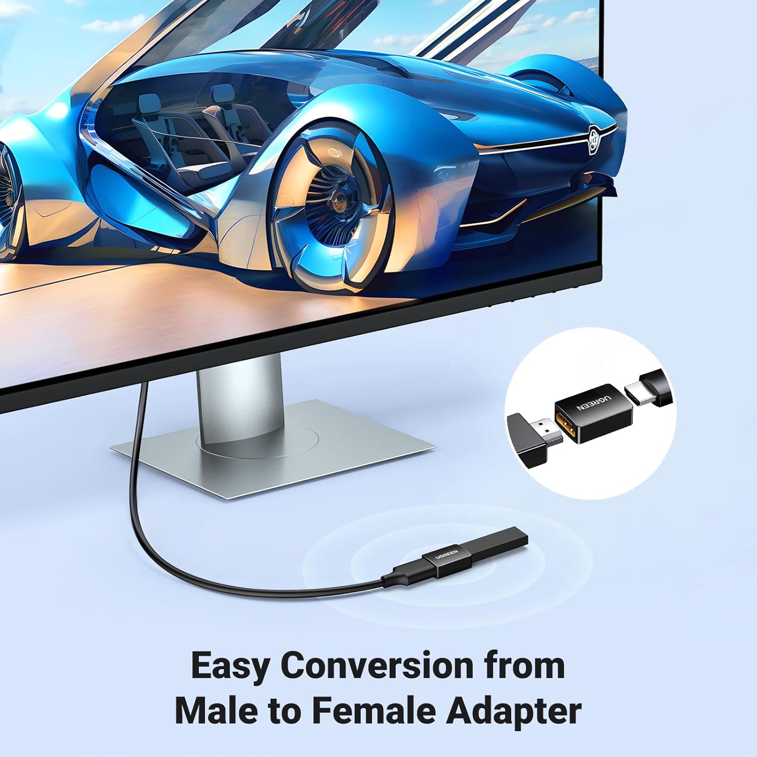 UGREEN Преходник Адаптер HDMI /ж-ж/ /черен/ - 20107 / 20107