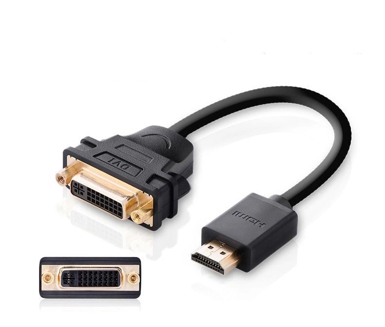 UGREEN Кабел HDMI /м/ - DVI /ф/, 0,22m. 1080p /черен/ - 20136 / 20136