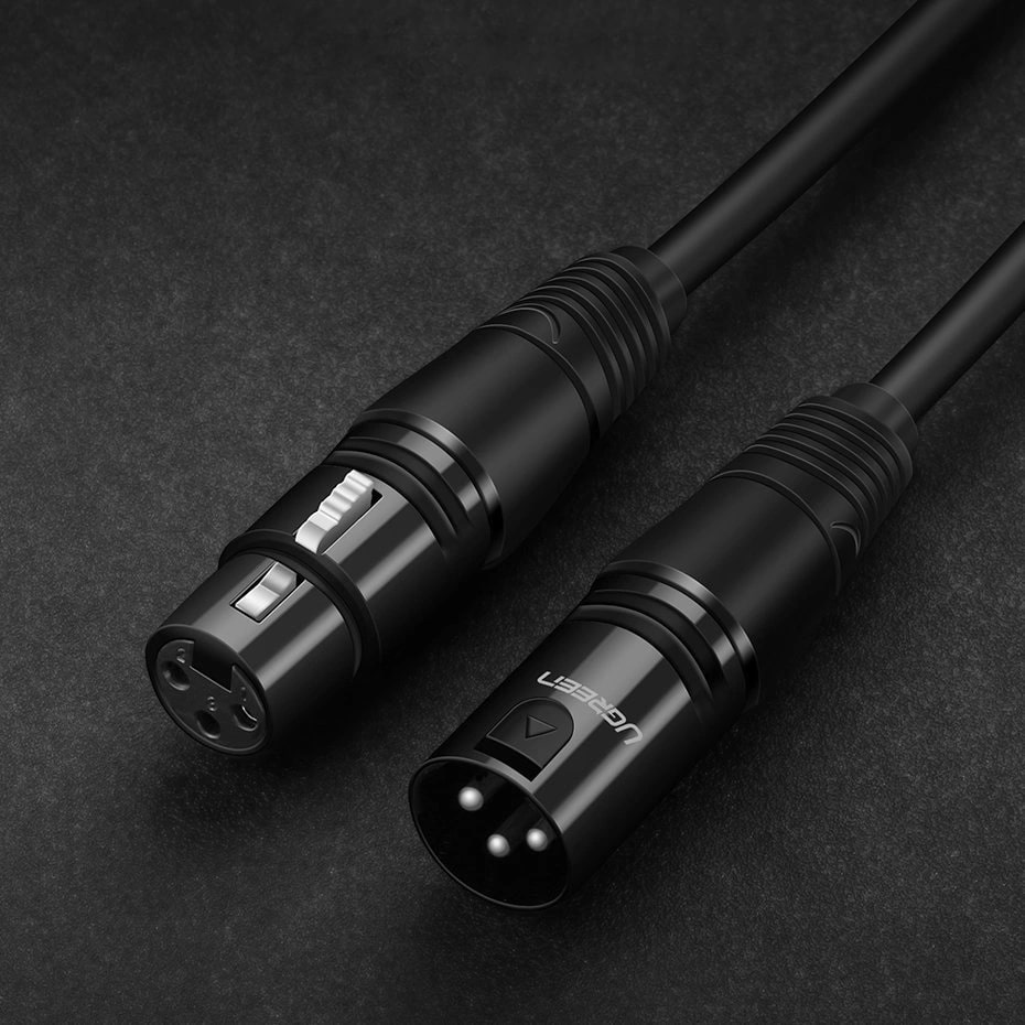 UGREEN Аудио кабел XLR /ж-м/ Extension cable, 5m /черен/ - AV130 / 20712 - Image 4