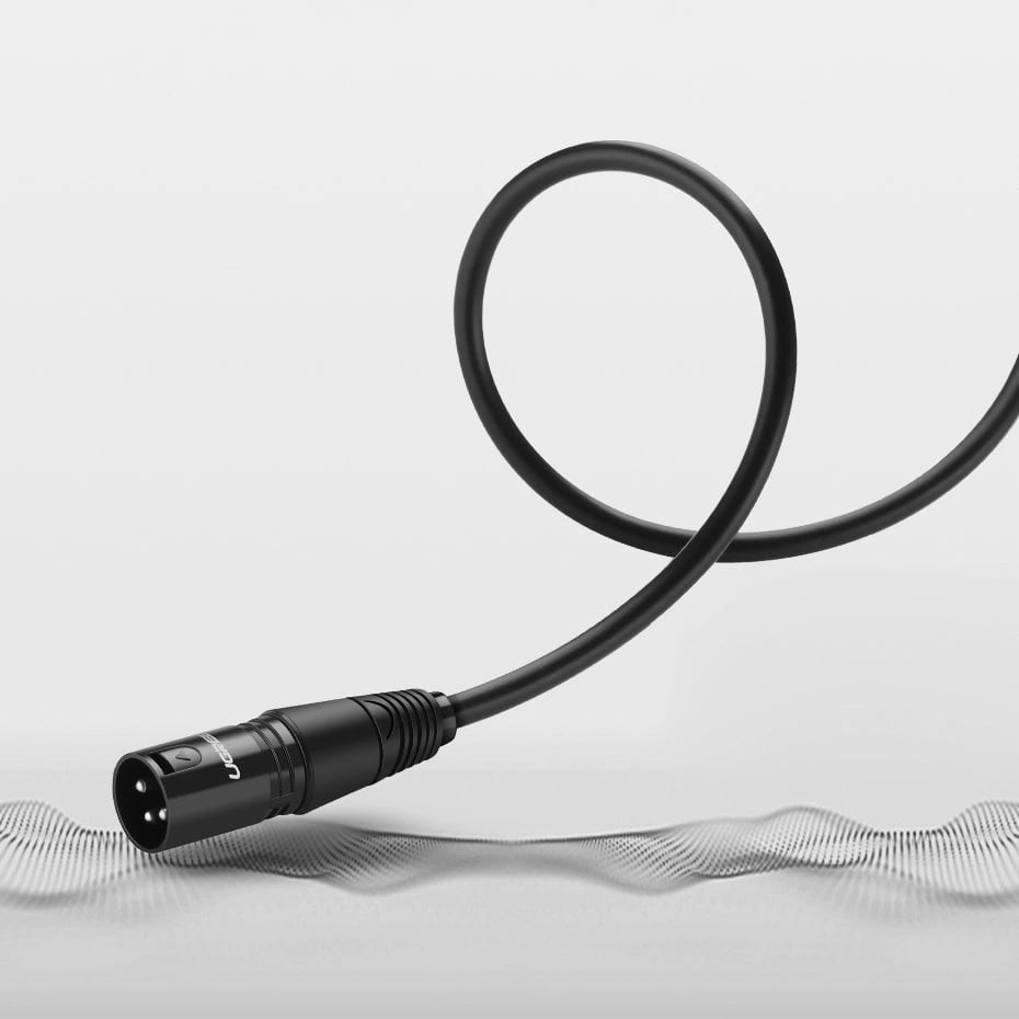 UGREEN Аудио кабел XLR /ж-м/ Extension cable, 5m /черен/ - AV130 / 20712 - Image 5