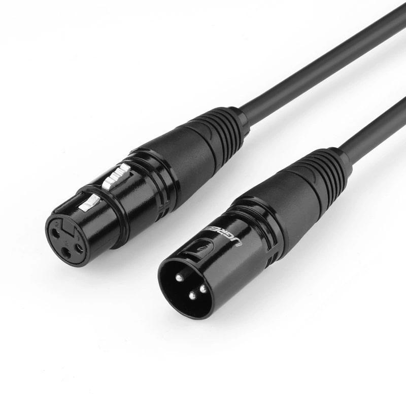 UGREEN Аудио кабел XLR /ж-м/ Extension cable, 5m /черен/ - AV130 / 20712
