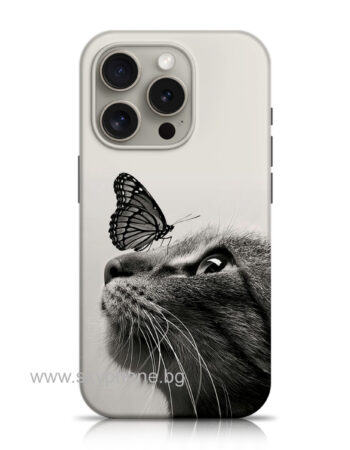 Калъф Aurora Series Xiaomi RedMi A1/ RedMi A2 /cat-butterfly/