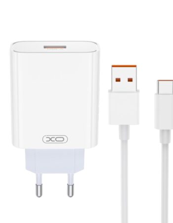 XO 220V 120W, USB-A, кабел A-C, /Xiaomi/ бял - L164
