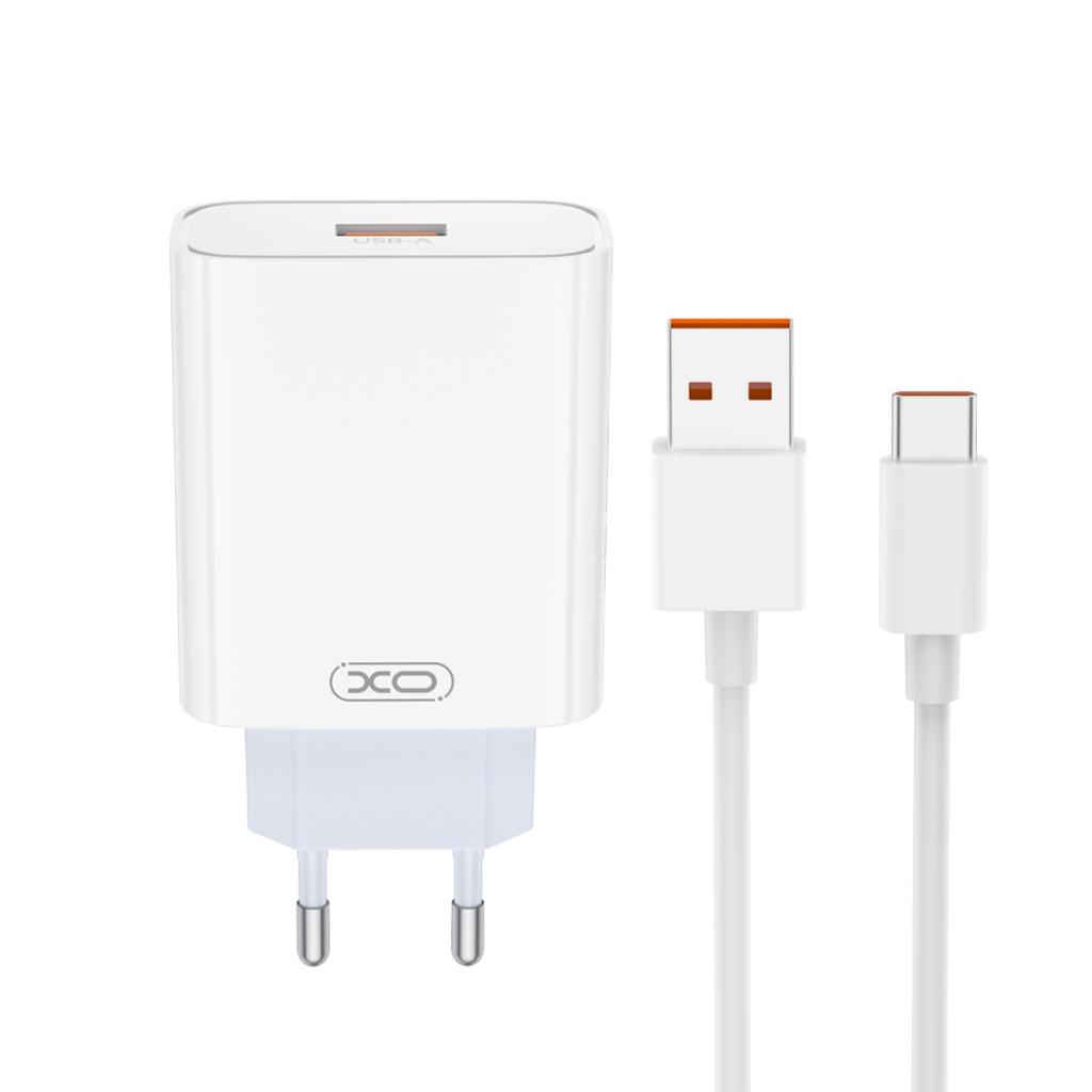 XO 220V 120W, USB-A, кабел A-C, /Xiaomi/ бял - L164