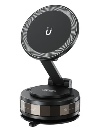 XO Холдер Magnetic Suction cup, Manual с вакуум, черен - C176