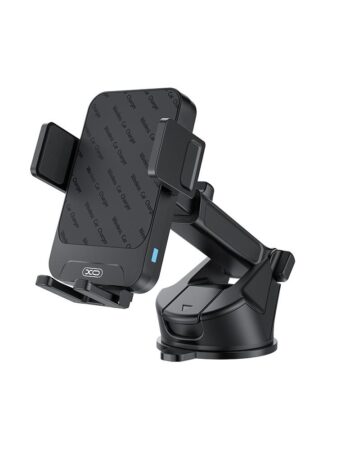 XO Холдер 15W Wireless с вакуум, черен - WX043