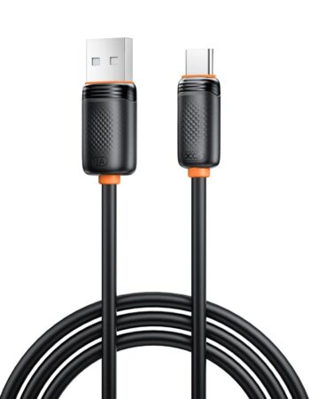 XO Кабел USB-A - Type-C, 1м, 3A /черен/ - NB302