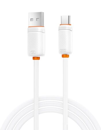 XO Кабел USB-A - Type-C, 1м, 3A /бял/ - NB302