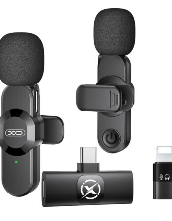 XO Микрофони, Type-C/Lightning, Noice-cancelling, WIreless /черен/ - MC14 Dual