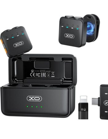 XO Микрофони, Type-C/Lightning, AI Noice-cancelling, WIreless /черен/ - MC15 Dual