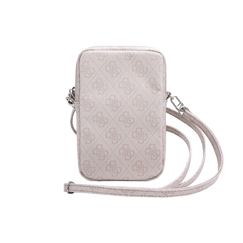 GUESS Калъф/Чанта, PU 4G Triangle Logo Wallet Phone Bag Zipper /розов/ - GUWBZP4GFTSP