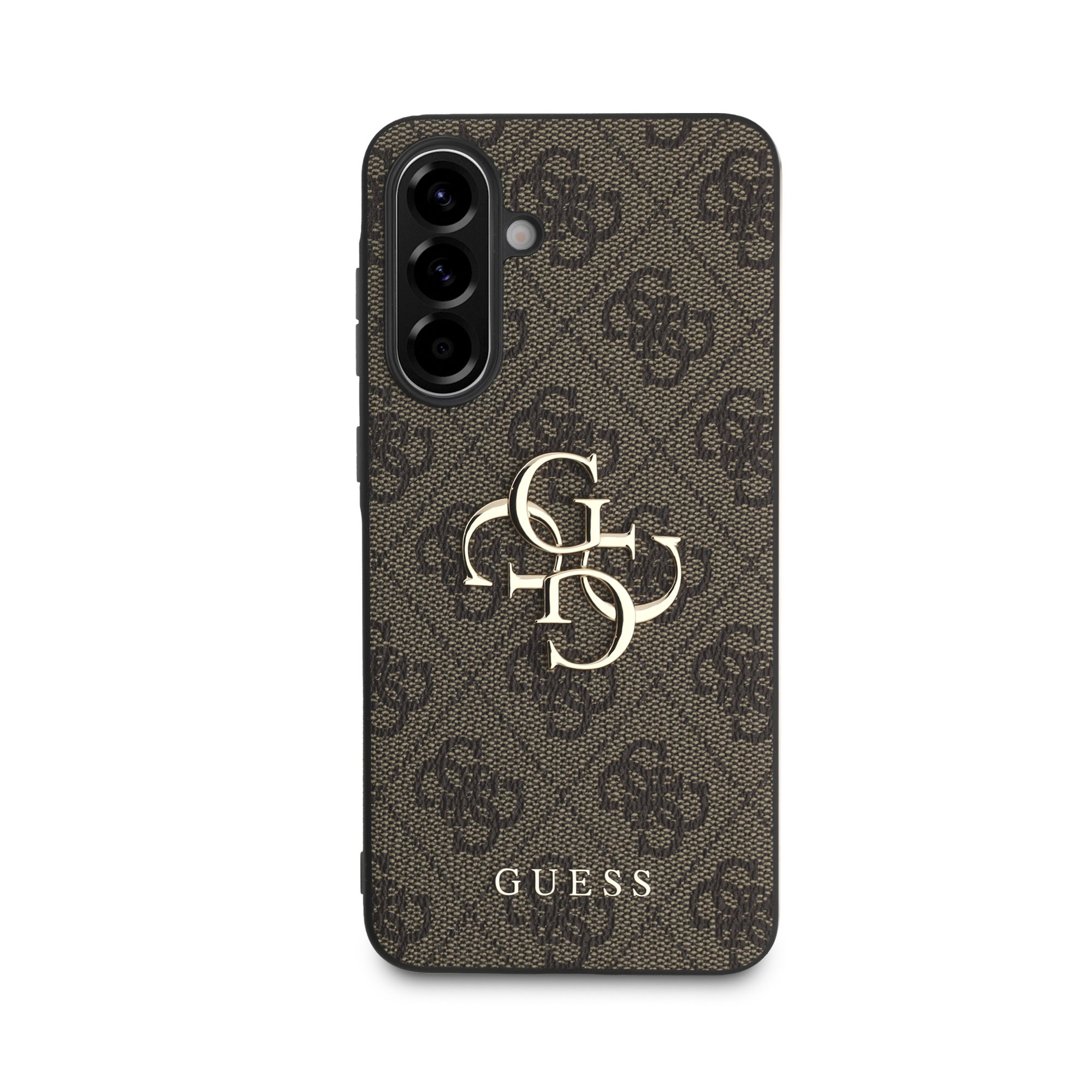 GUESS Калъф Samsung A56, PU 4G Metal Logo, кафяв - GUHCSA564GMGBR