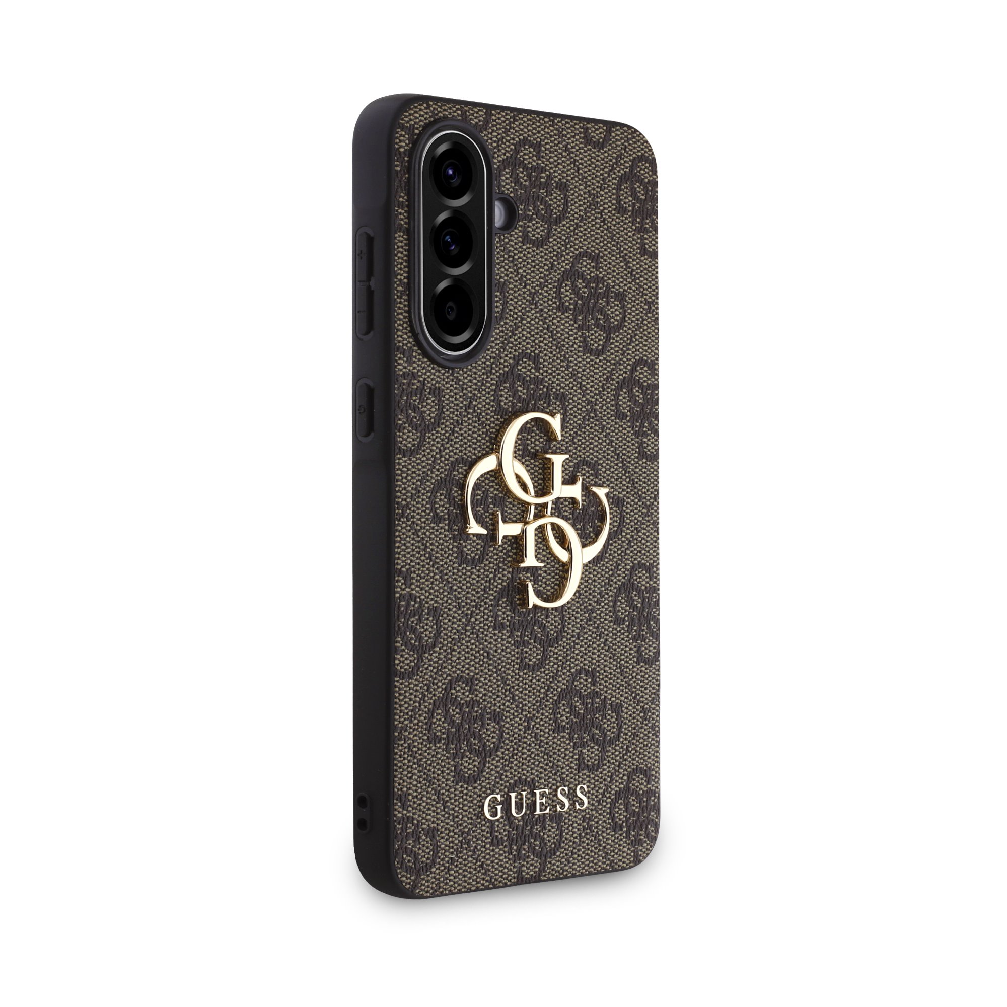 GUESS Калъф Samsung A56, PU 4G Metal Logo, кафяв - GUHCSA564GMGBR