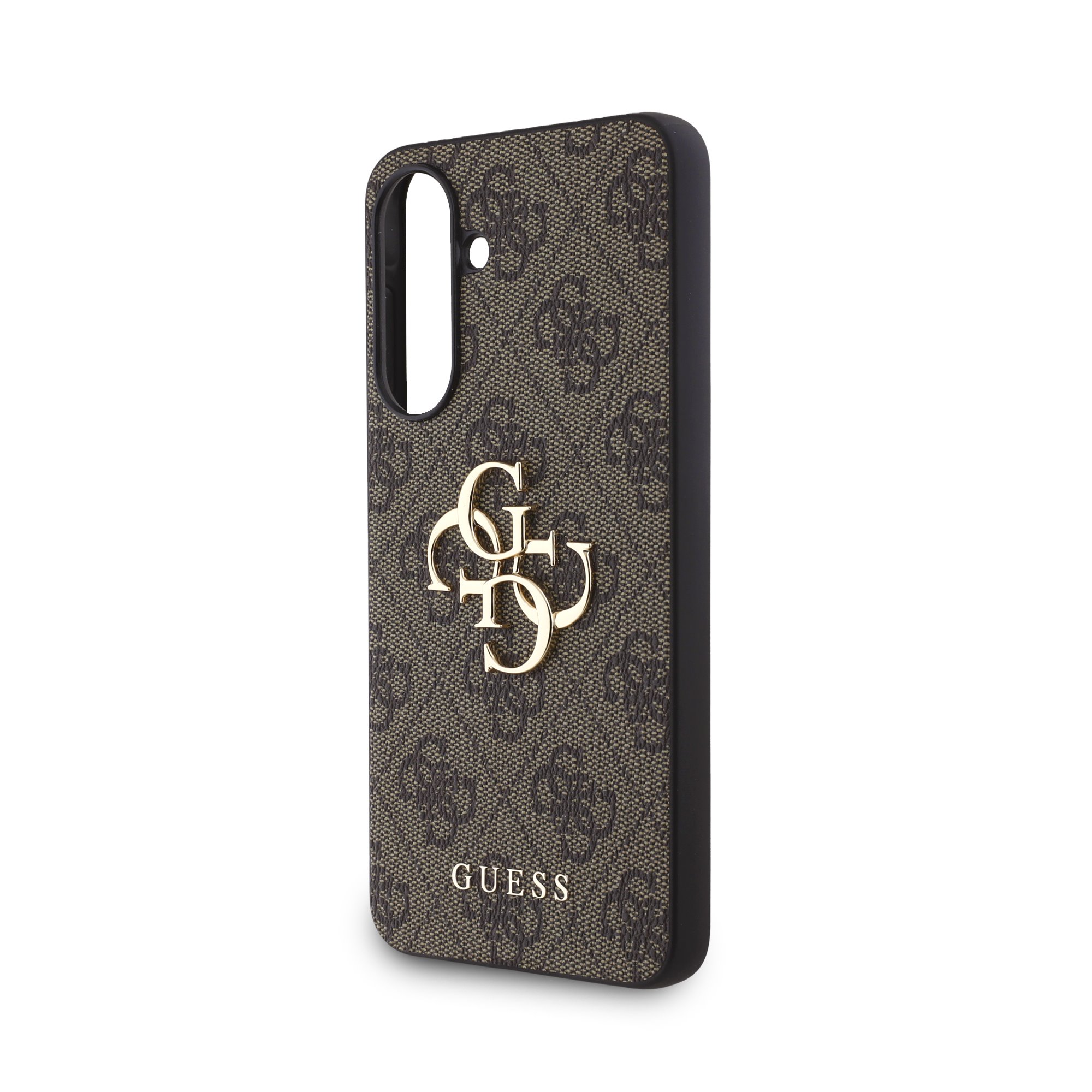 GUESS Калъф Samsung A56, PU 4G Metal Logo, кафяв - GUHCSA564GMGBR