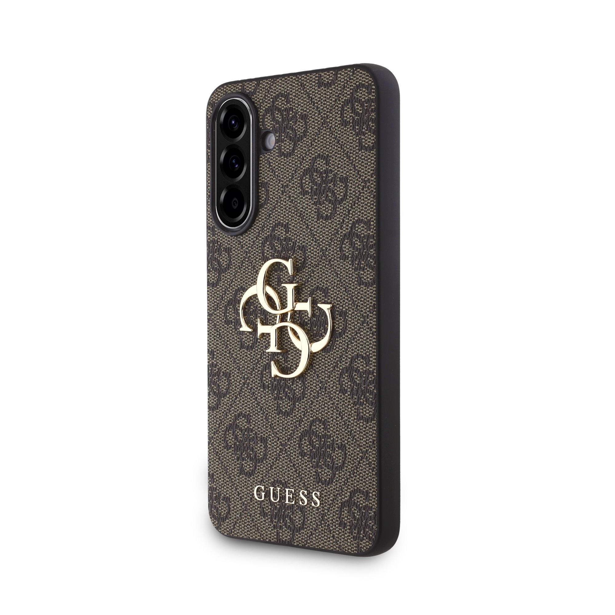 GUESS Калъф Samsung A56, PU 4G Metal Logo, кафяв - GUHCSA564GMGBR