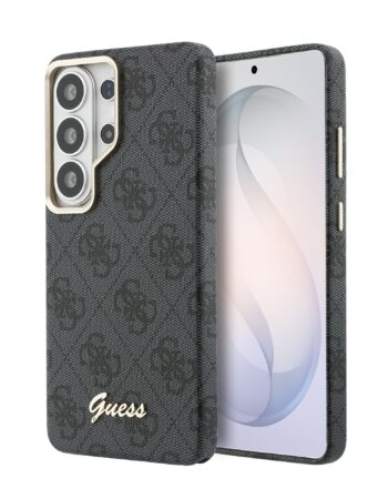 GUESS Калъф Samsung S26 Ultra, PU 4G Script Metal Logo MagSafe /черен/ - GUHMS26L5P4FWMSK
