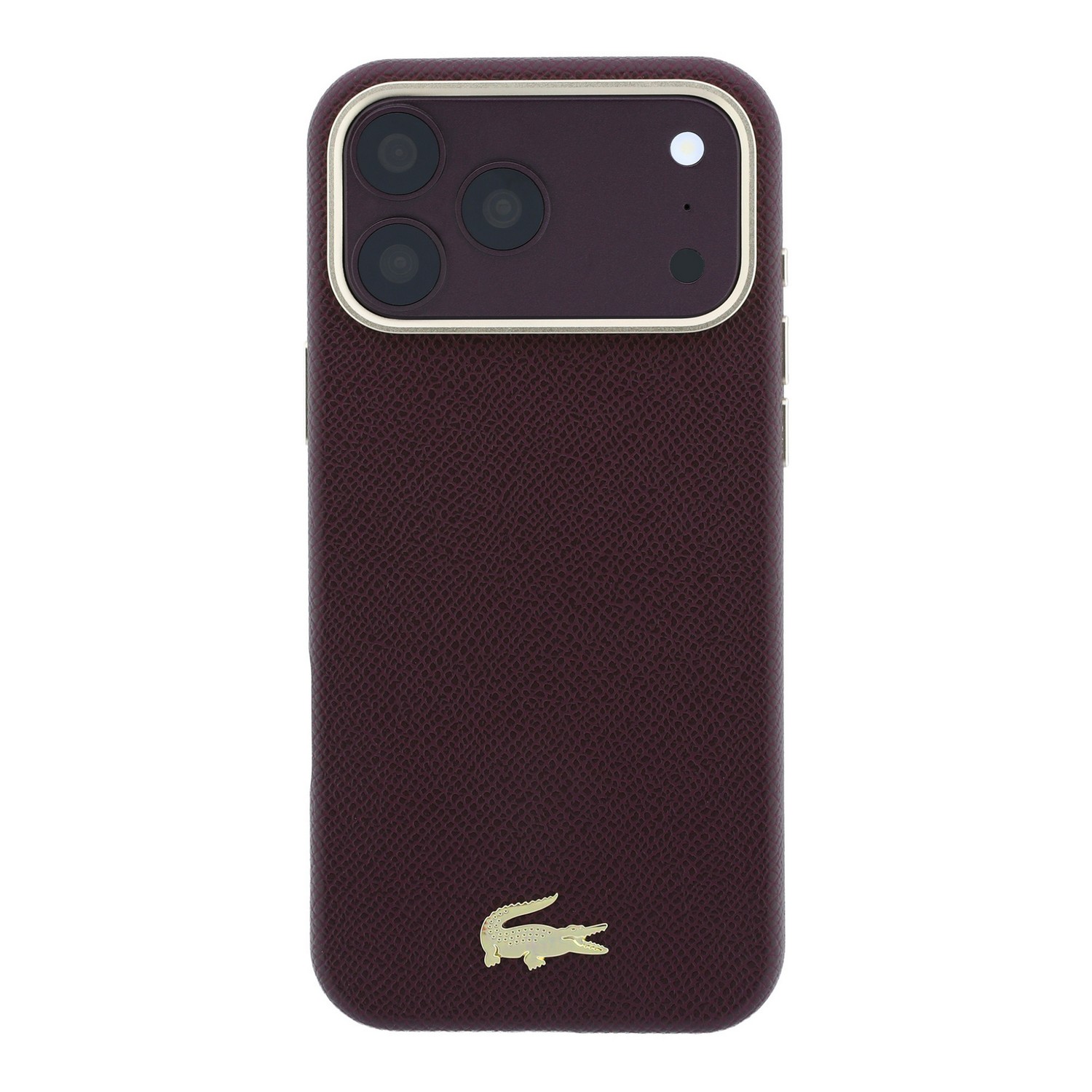 LACOSTE Калъф Apple iPhone 18 Pro Max/ 17 Pro Max, PU Leather Champs Elysees Gold Logo MagSafe /бордо/ - LCHMP18X6PSWCEDR