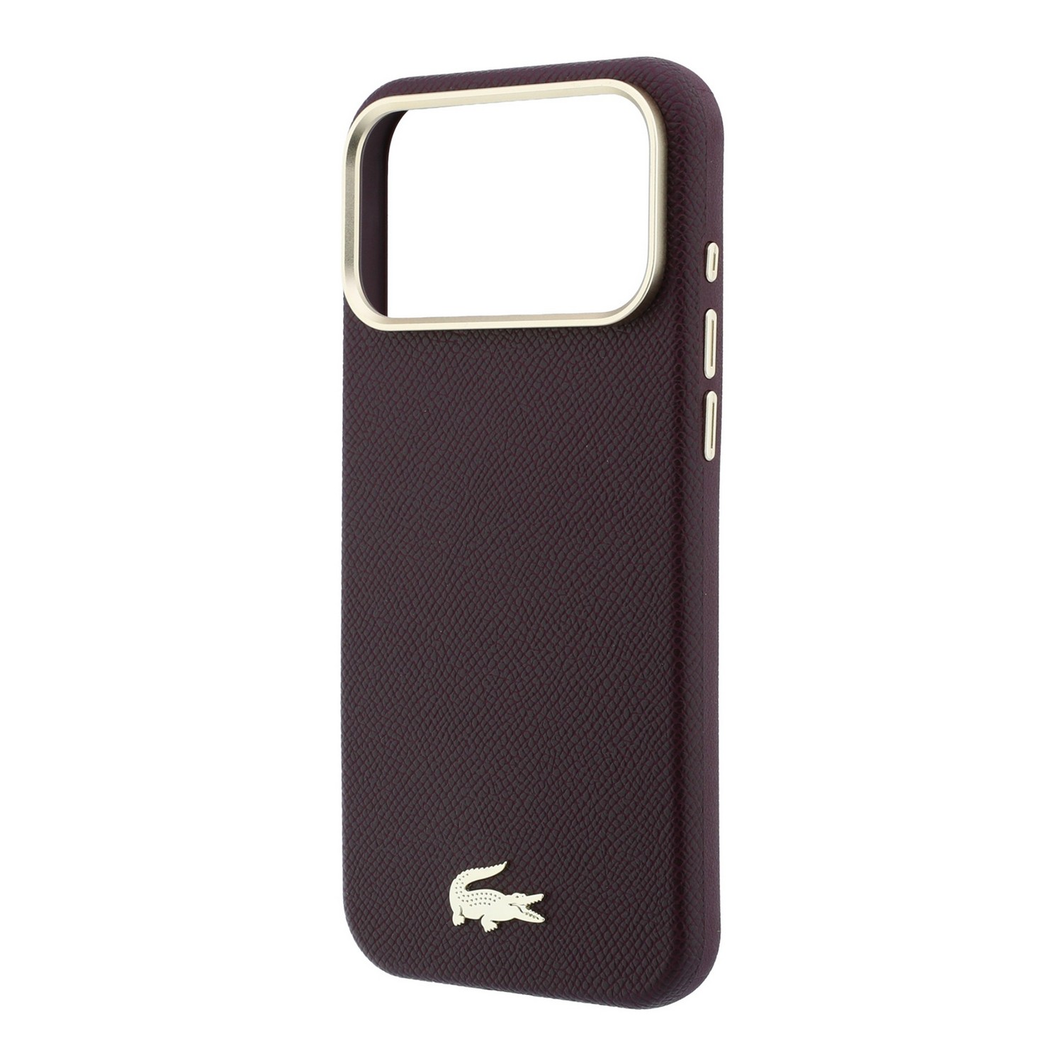 LACOSTE Калъф Apple iPhone 18 Pro Max/ 17 Pro Max, PU Leather Champs Elysees Gold Logo MagSafe /бордо/ - LCHMP18X6PSWCEDR