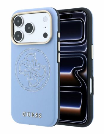 GUESS Калъф Apple iPhone 18 Pro/ 17 Pro, PU Semi Wrap Perforated 4G Logo MagSafe /син/ - GUHMP18L6PS4SRGB