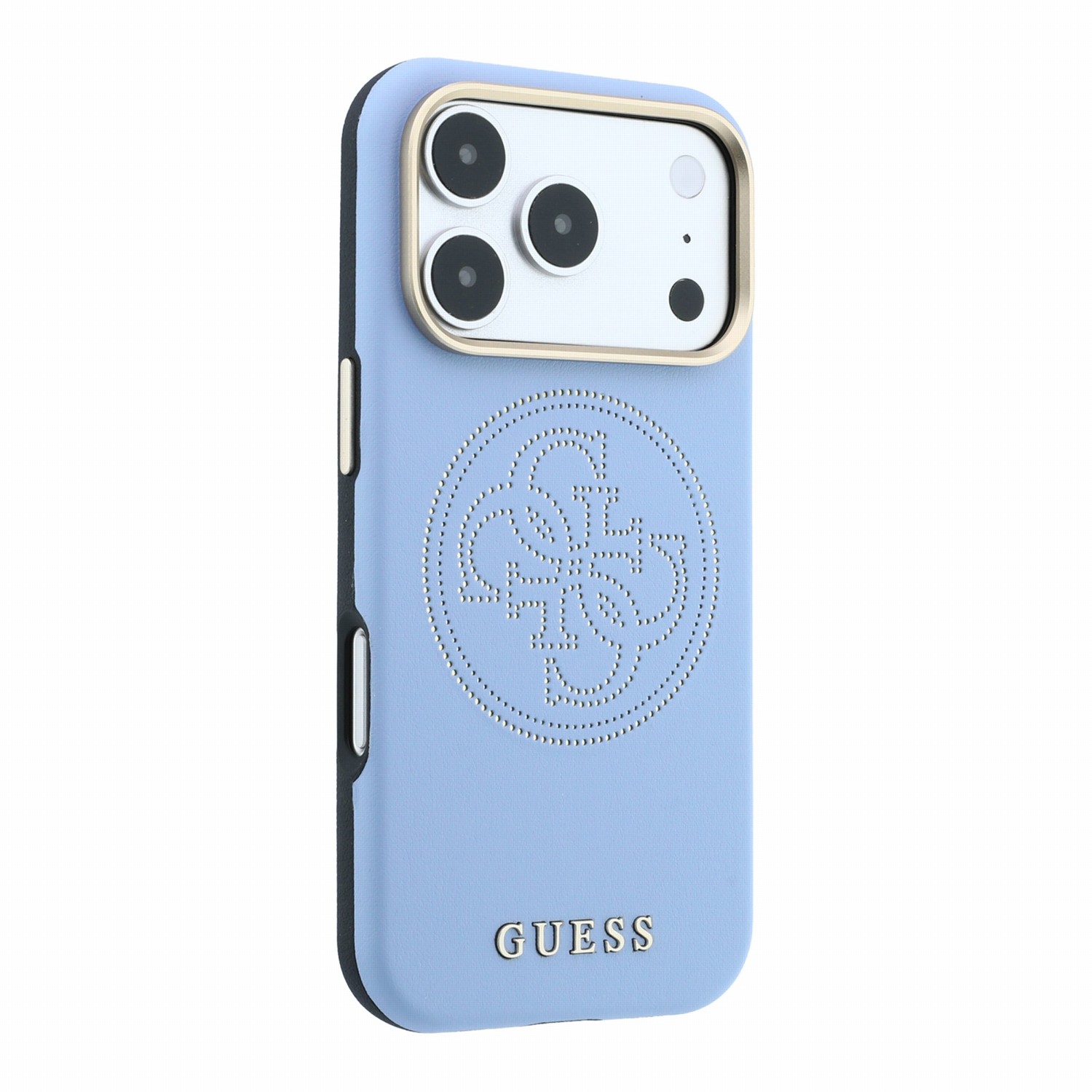 GUESS Калъф Apple iPhone 18 Pro/ 17 Pro, PU Semi Wrap Perforated 4G Logo MagSafe /син/ - GUHMP18L6PS4SRGB
