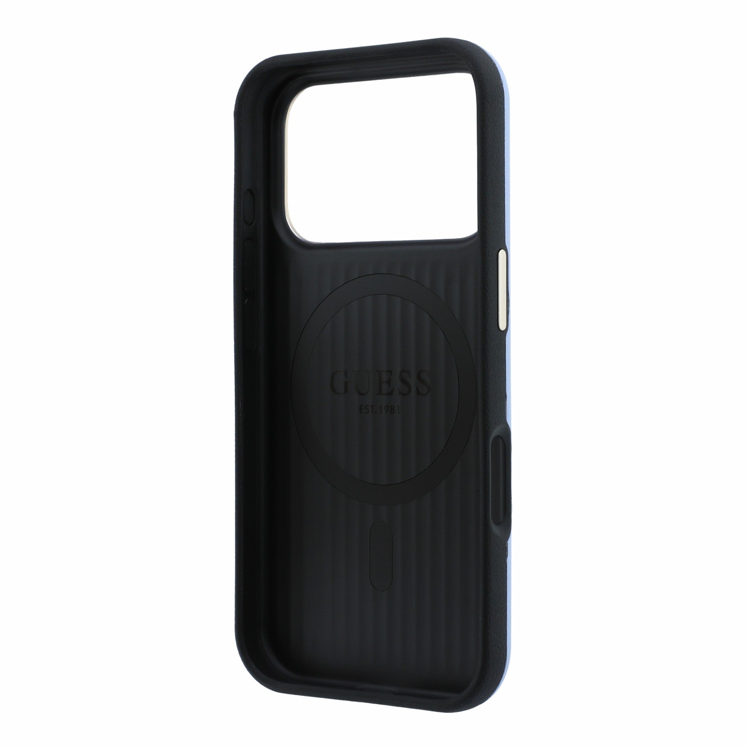 GUESS Калъф Apple iPhone 18 Pro/ 17 Pro, PU Semi Wrap Perforated 4G Logo MagSafe /син/ - GUHMP18L6PS4SRGB
