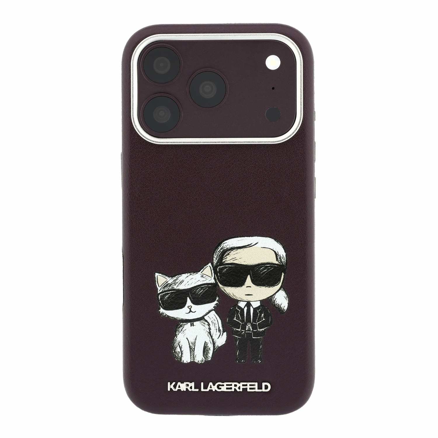 Karl Lagerfeld Калъф Apple iPhone 18 Pro/ 17 Pro, PU Semi Wrap Smooth Sketch Bodies Magsafe /бордо/ - KLHMP18L6PWKCIDR