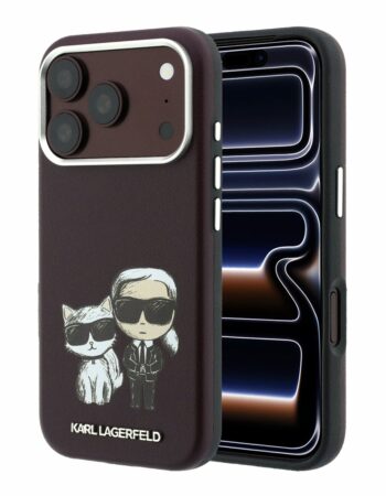 Karl Lagerfeld Калъф Apple iPhone 18 Pro/ 17 Pro, PU Semi Wrap Smooth Sketch Bodies Magsafe /бордо/ - KLHMP18L6PWKCIDR