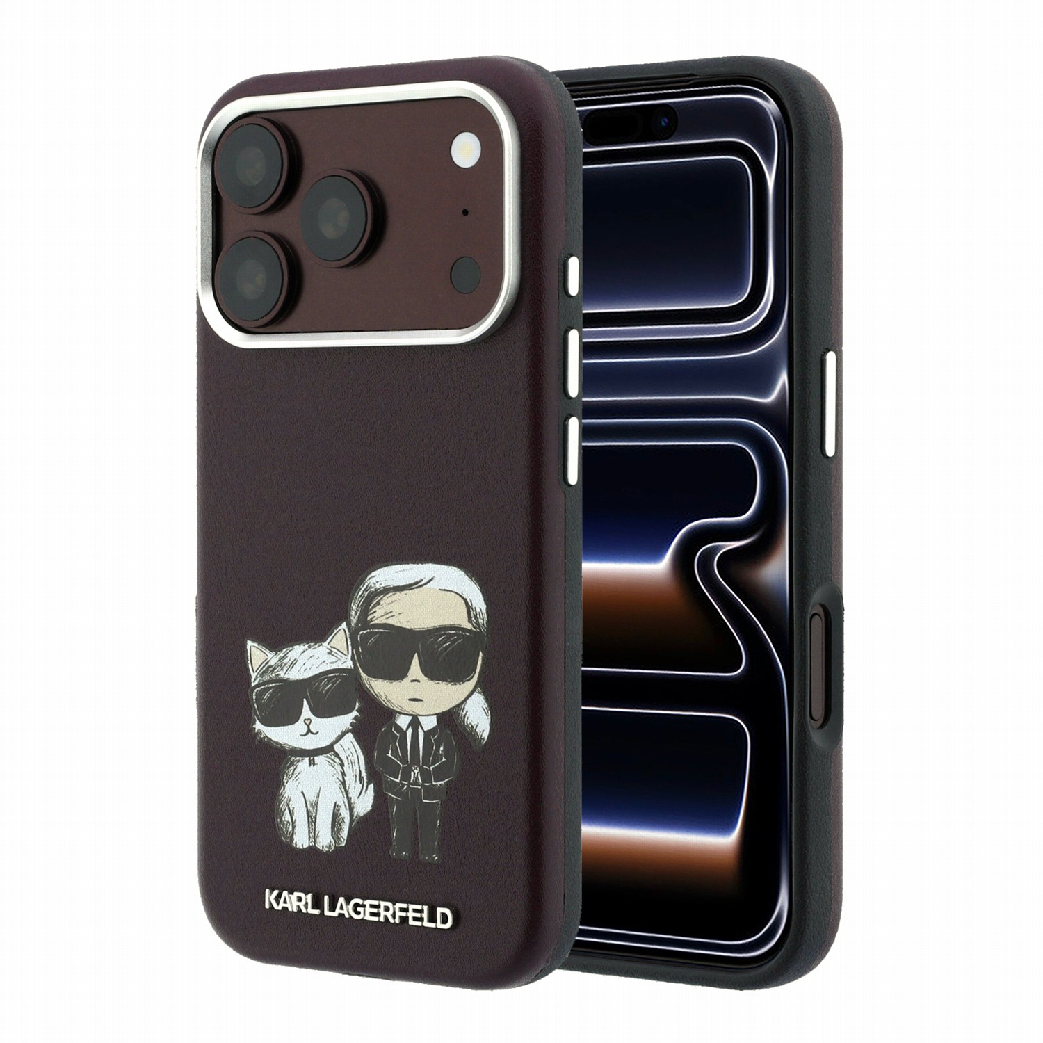 Karl Lagerfeld Калъф Apple iPhone 18 Pro/ 17 Pro, PU Semi Wrap Smooth Sketch Bodies Magsafe /бордо/ - KLHMP18L6PWKCIDR