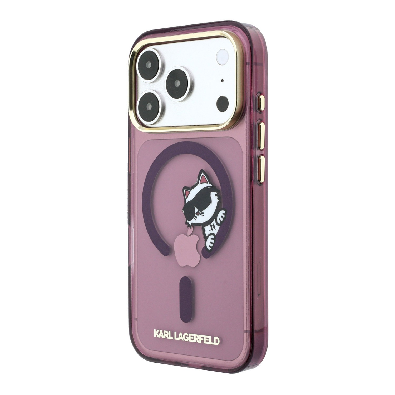 Karl Lagerfeld Калъф Apple iPhone 18 Pro/ 17 Pro, IML Choupette Peekaboo Magsafe /бордо/ - KLHMP18L6HCPSCR