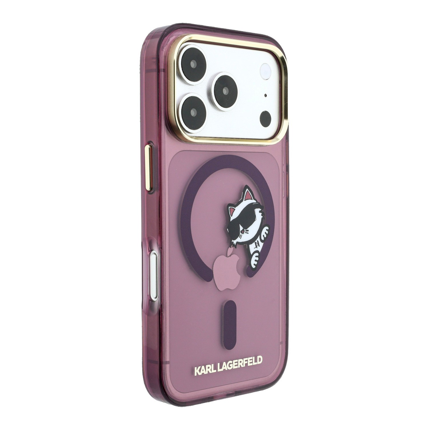 Karl Lagerfeld Калъф Apple iPhone 18 Pro/ 17 Pro, IML Choupette Peekaboo Magsafe /бордо/ - KLHMP18L6HCPSCR