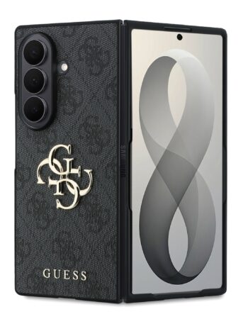 GUESS Калъф Samsung Z Fold 8 Ultra, PU 4G Metal Logo, сив - GUHCZFD84GMGGR