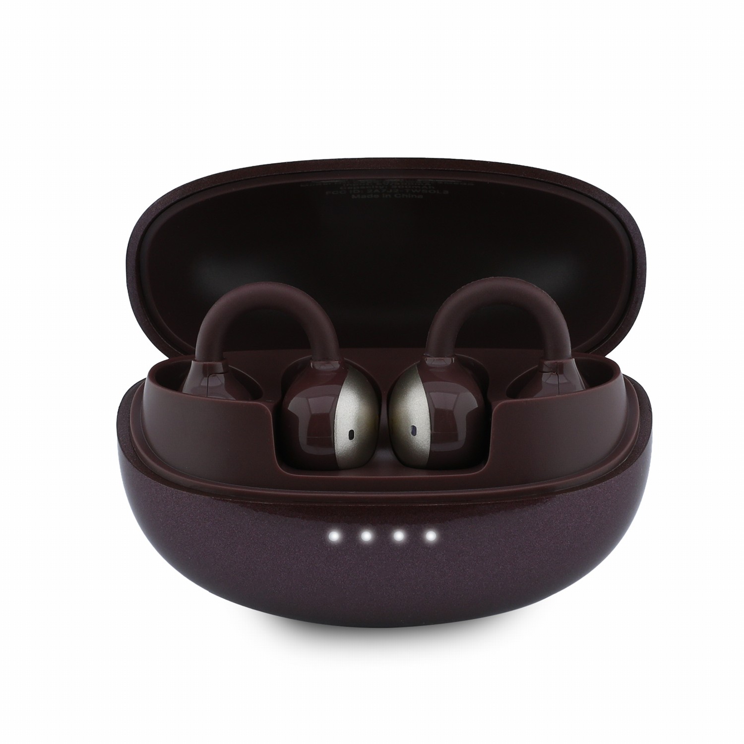 GUESS Bluetooth HF OWS Metallic Finish Classic Logo /бордо/ - GUTWSOL3MEGR