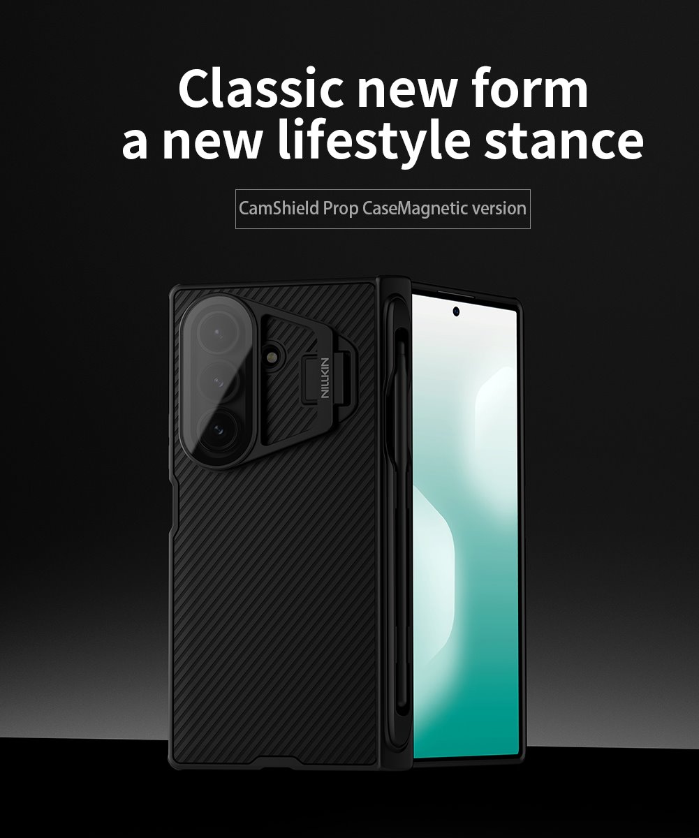 NILLKIN Калъф Samsung Z Fold 7, Camshield Prop Pen Slot, прозрачна леща /черен/