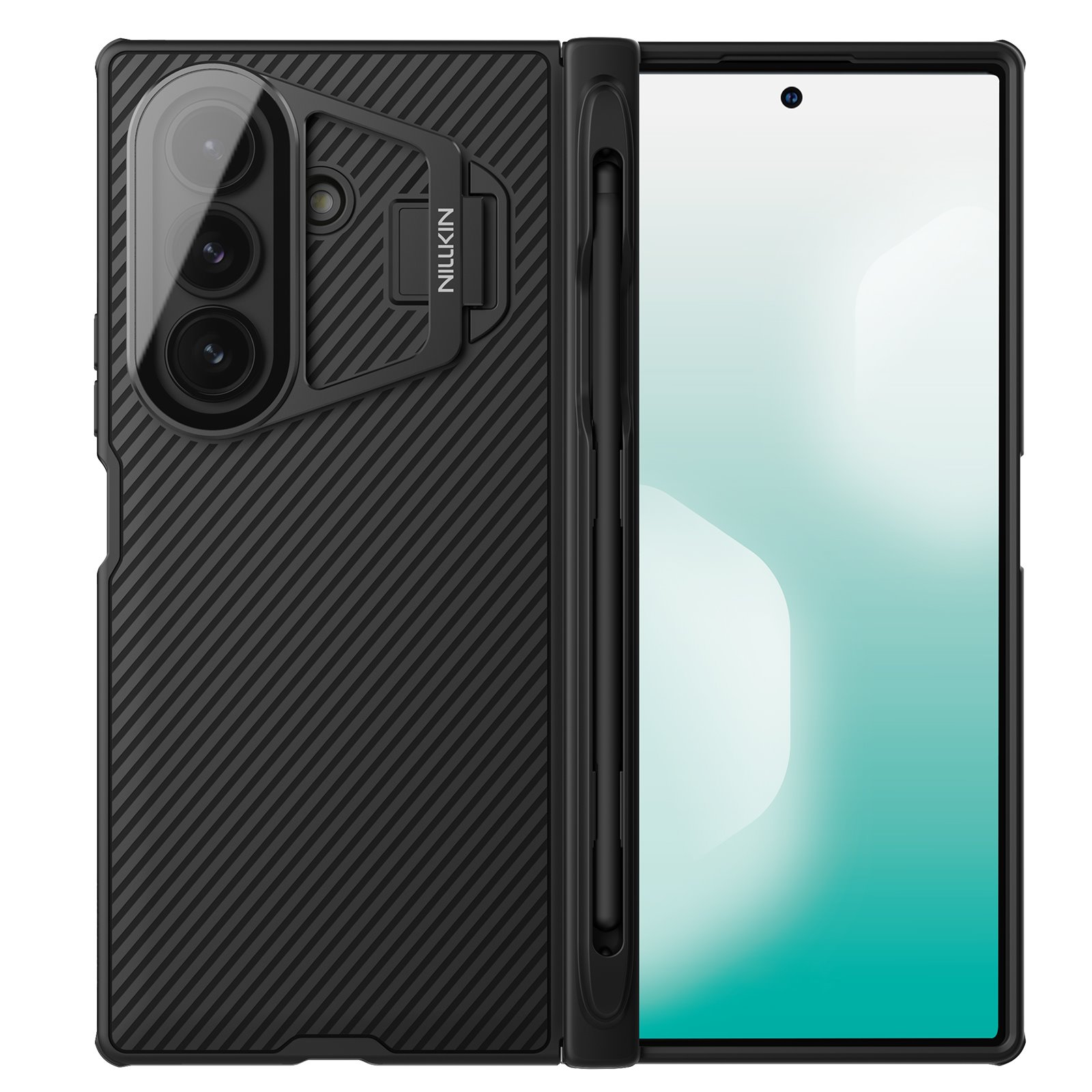 NILLKIN Калъф Samsung Z Fold 7, Camshield Prop Pen Slot, прозрачна леща /черен/