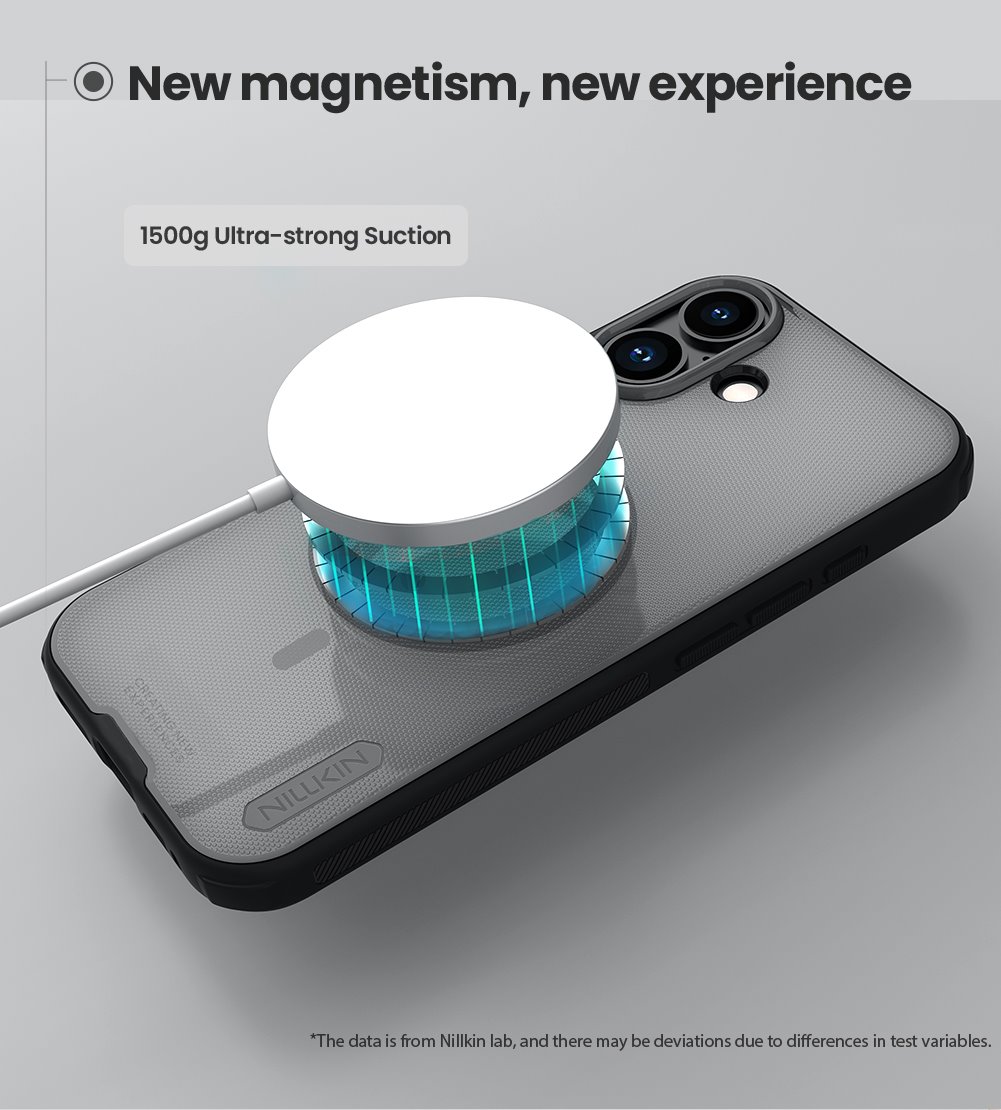 NILLKIN Калъф Apple iPhone 17, Super Frosted Shield MagSafe /прозрачно черен/