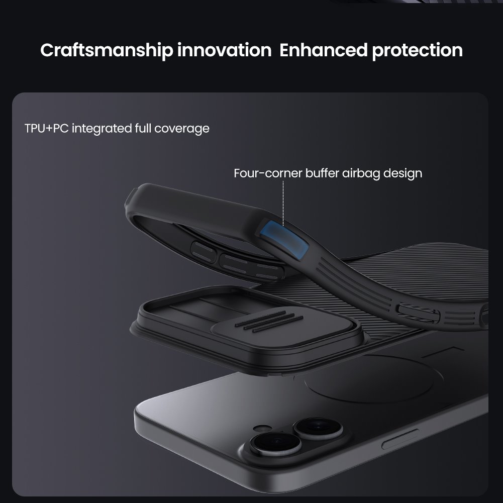 NILLKIN Калъф Apple iPhone 17, Camshield Pro /черен/